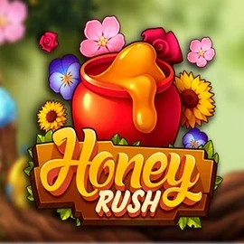 Honey Rush online game logo by Play’n GO on spinlinescasino.com