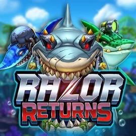 Razor Returns online game logo by Push Gaming on spinlinescasino.com